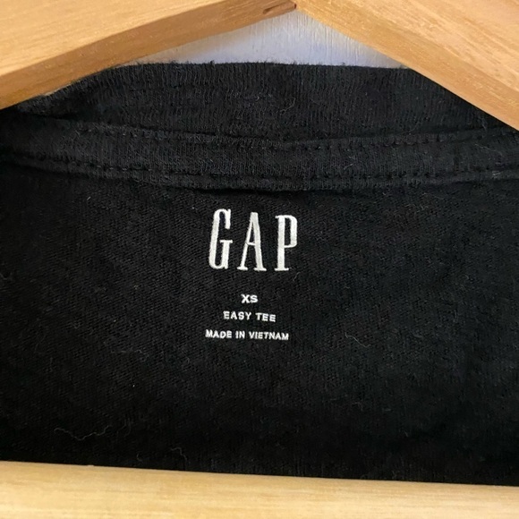 GAP EASY TEE BLACK TANK TOP SIZE XS - Picture 2 of 3